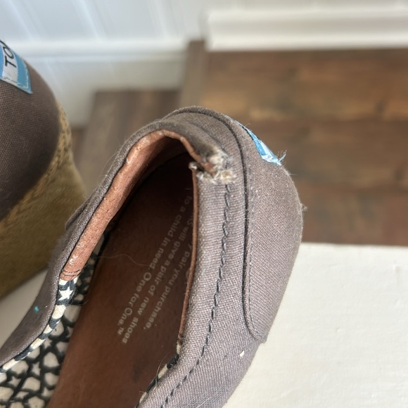 TOMS wedge sandals size 8 - Picture 5 of 6